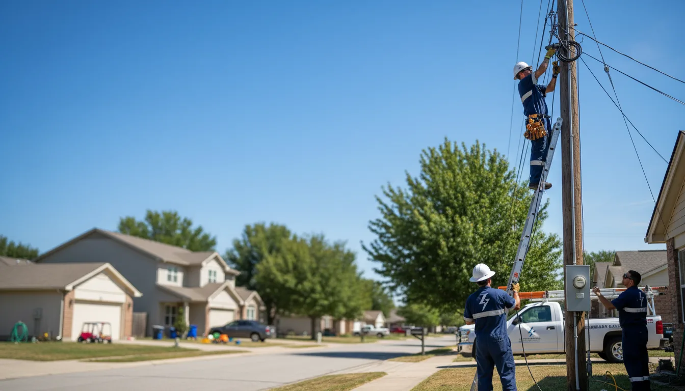 Residential electrician providing installation services in Smithfield, ME